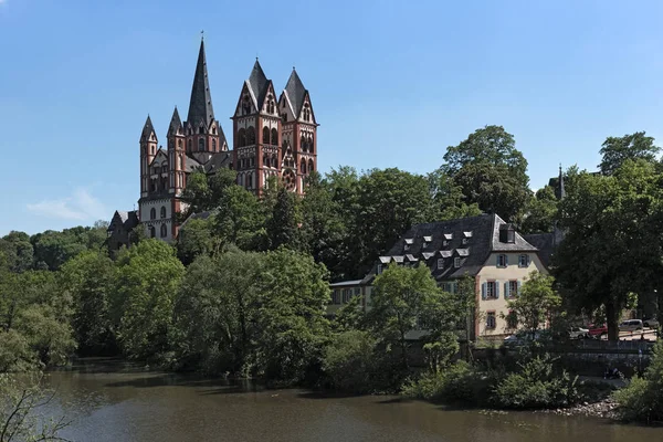 View Lahn River Limburg Cathedral Limburg Hesse Germany — Stock Photo, Image