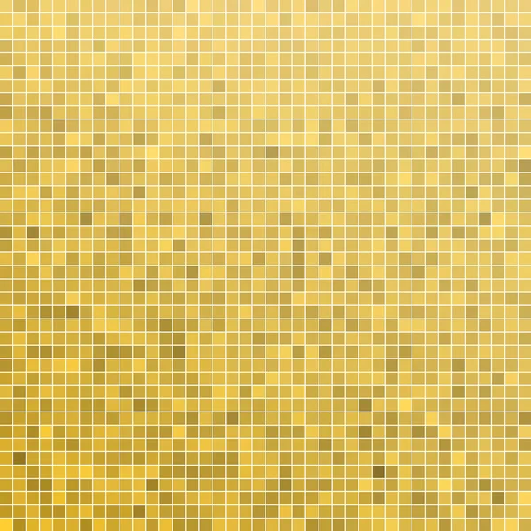 Abstract Square Pixel Mosaic Background Yellow — ストック写真