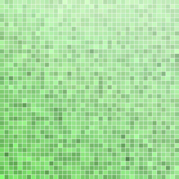 Abstraktní Čtvercový Pixel Mozaika Pozadí Světle Zelená — Stock fotografie