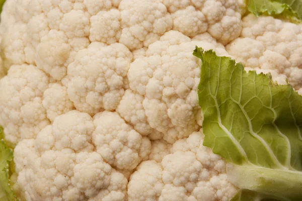 Fresh Cauliflower Black Background — Stock Photo, Image