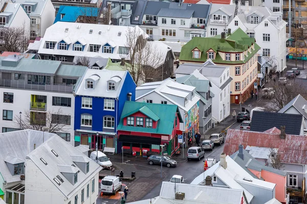Αεροφωτογραφία Του Ρέικιαβικ Πόλη Πρωτεύουσα Της Ισλανδίας — Φωτογραφία Αρχείου