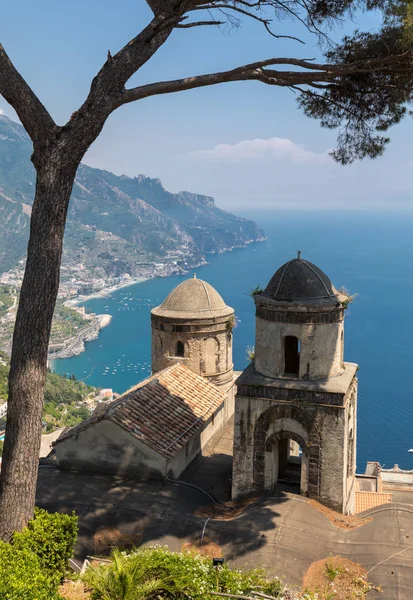 Vista Sobre Golfo Salerno Desde Villa Rufolo Ravello Campania Italia — Foto de Stock
