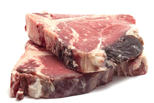 Corte Carne Com Custo Osso Florentino — Fotografia de Stock