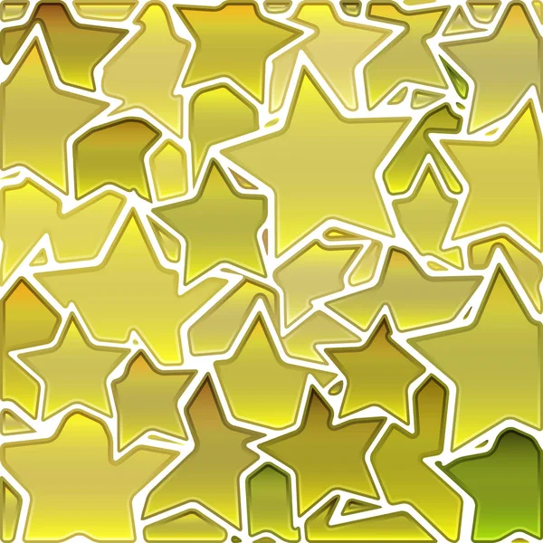 Abstract Stained Glass Mosaic Background Yellow Stars — Stock Photo, Image