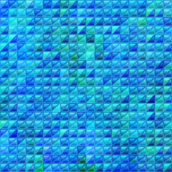 Abstrato Manchado Vidro Triângulo Mosaico Fundo Azul — Fotografia de Stock