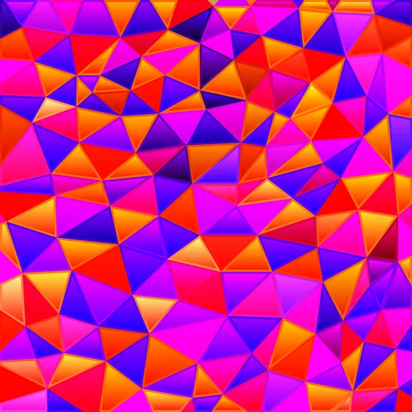 Fondo Abstracto Mosaico Triángulo Vidrieras Azul Rojo —  Fotos de Stock
