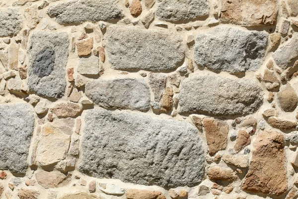 Πέτρες Τοίχος Πέτρινος Τοίχος Προμαχώνες Βίλα Καστίλη Και Λεόν Ισπανία — Φωτογραφία Αρχείου