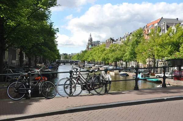 Amsterdan Στις Κάτω Χώρες Της Ευρώπης — Φωτογραφία Αρχείου