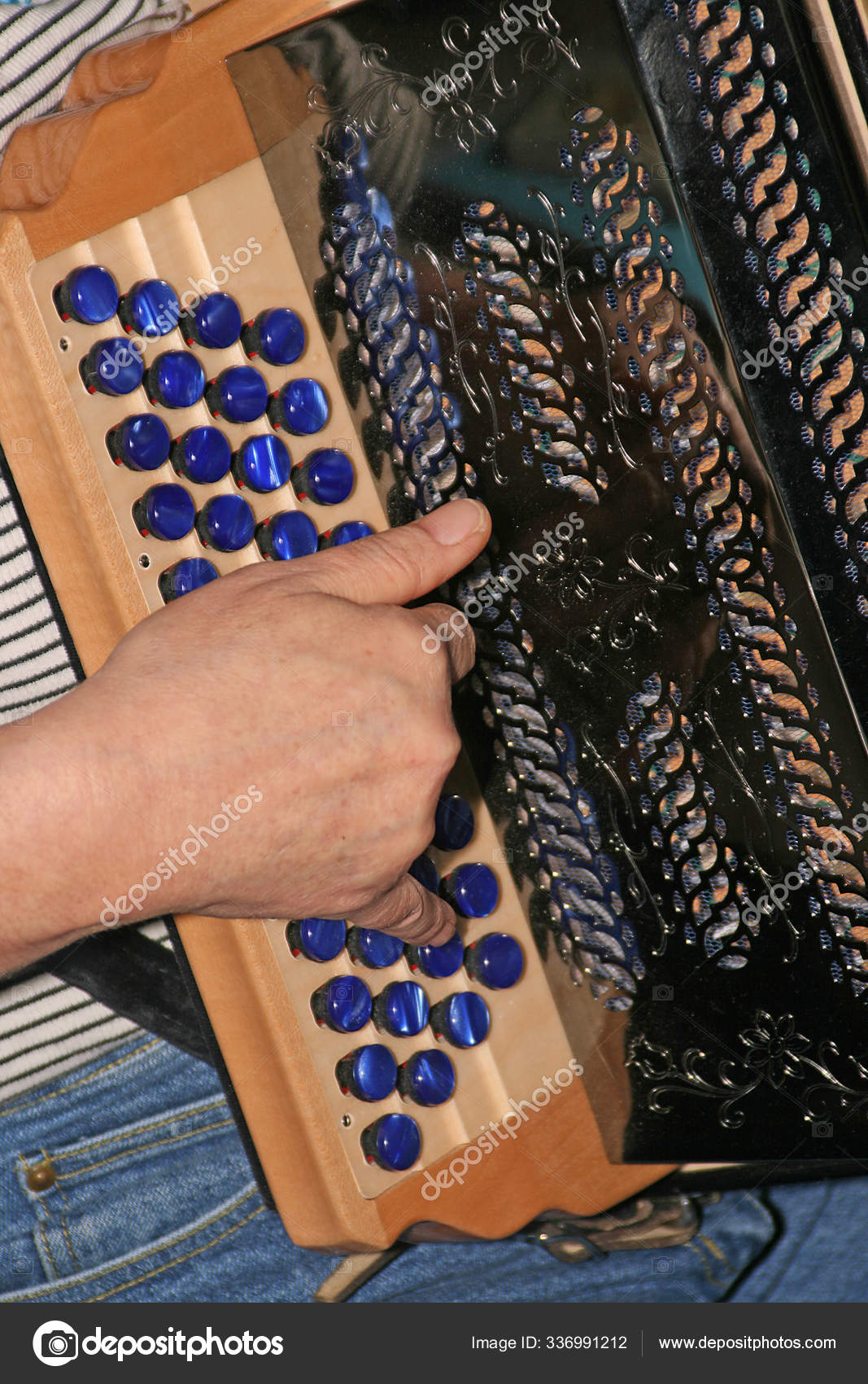 Harmonica Accordion Musical Instrument Stock Photo by