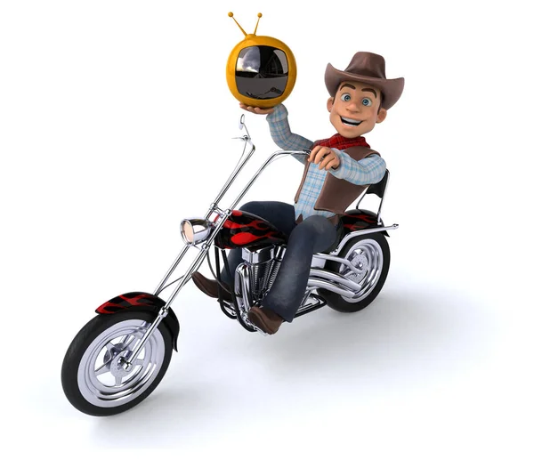 Kul Cowboy Illustration — Stockfoto