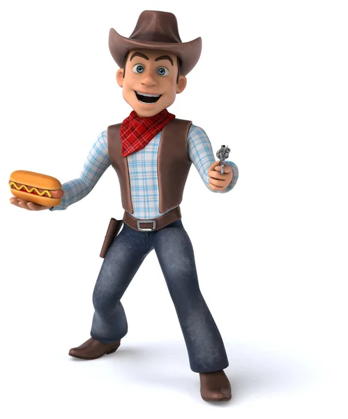 Spaß Cowboy Illustration — Stockfoto