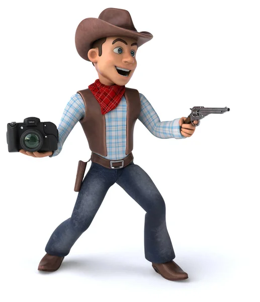 Fun Cowboy Illustration — Stock Photo, Image