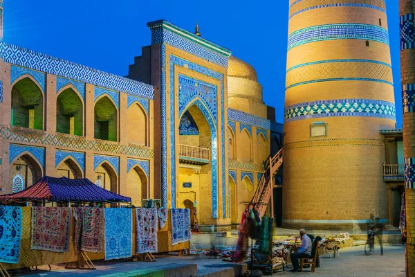 Özbekistan Başkenti Khiva Nın Kesimlerinde Bulunan Itchan Kala Nın Tarihi — Stok fotoğraf