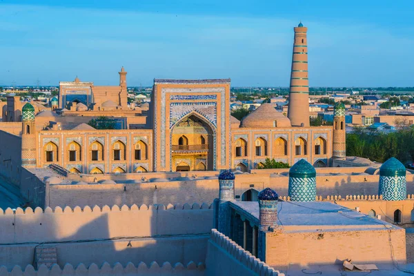 Historic Architecture Itchan Kala Walled Inner Town City Khiva Uzbekistan — Stock Photo, Image