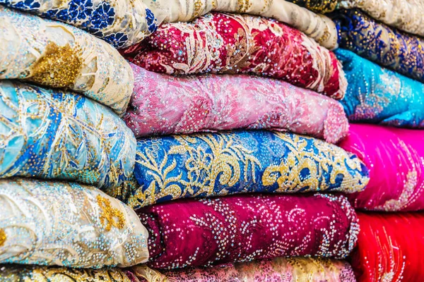 Traditional Oriental Cloth Sold Store Old Town Dubai United Arab — Stock Photo, Image