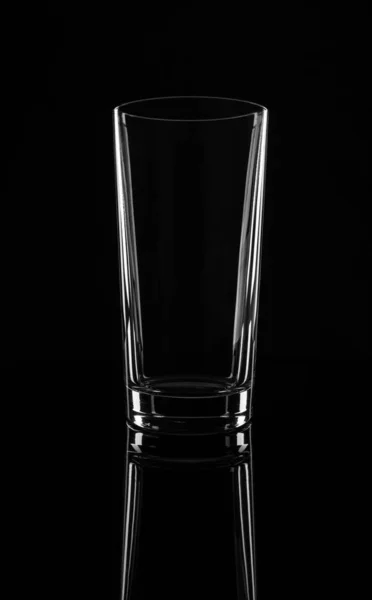 Üres Fekete Háttéren Izolált Nagy Üveg — Stock Fotó