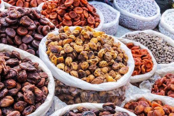 Сушеные Продукты Питания Продаются Чорсу Базар Ташкенте Узбекистан — стоковое фото