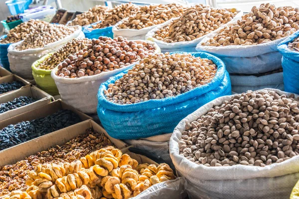 Dried Food Products Sold Chorsu Bazaar Tashkent Uzbekistan — Stock Photo, Image