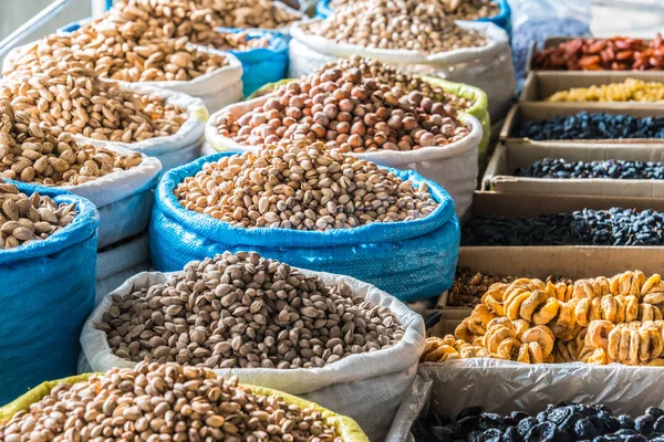 Dried Food Products Sold Chorsu Bazaar Tashkent Uzbekistan — Stock Photo, Image