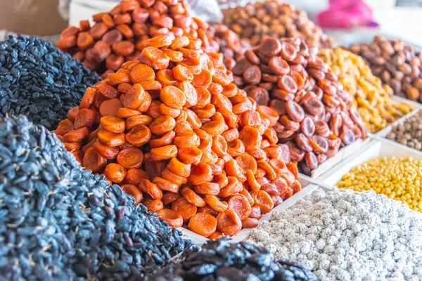 Dried Food Products Sold Chorsu Bazaar Tashkent Uzbekistan — Stock Photo, Image