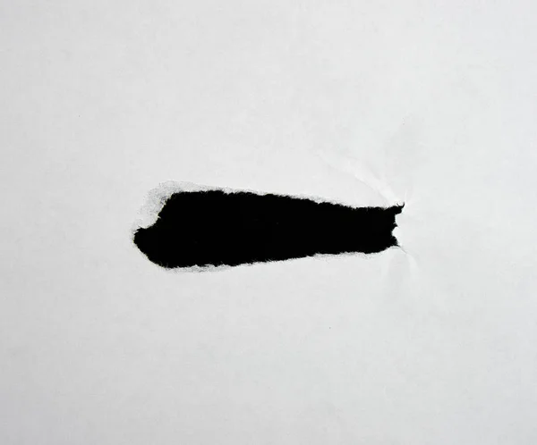 White Sheet Paper Hole Full Frame Black — Stock Photo, Image