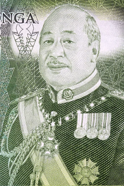 George Tupou Portrait Tongan Money — 스톡 사진