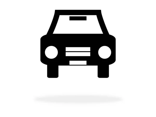 Car Icon Black Color Symbol Traffic Transportation Rent Car — Stock Photo, Image