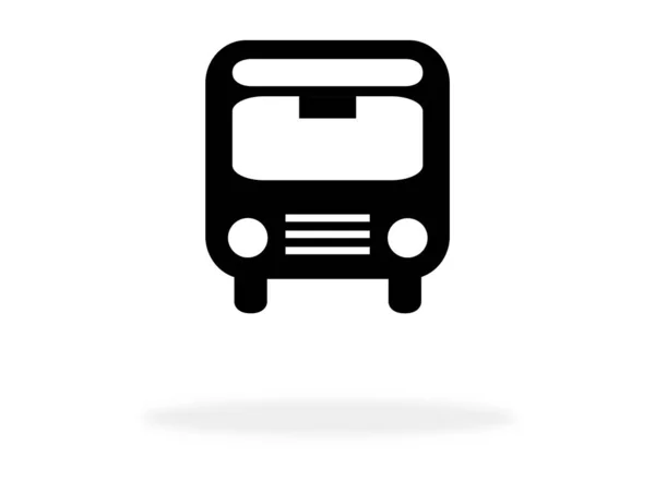 Bus Icon Black Color Symbol Public Transportation Shuttle Service — Stock Photo, Image