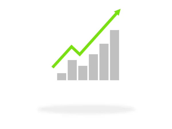 Grafik Symbol Mit Grün Grauen Farben Erscheint Symbol Für Erfolg — Stockfoto