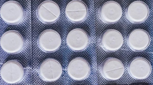 Vista Perto Superfície Cápsulas Farmacêuticas Medicamentos Antibióticos Bactérias Comprimidos Comprimidos — Fotografia de Stock