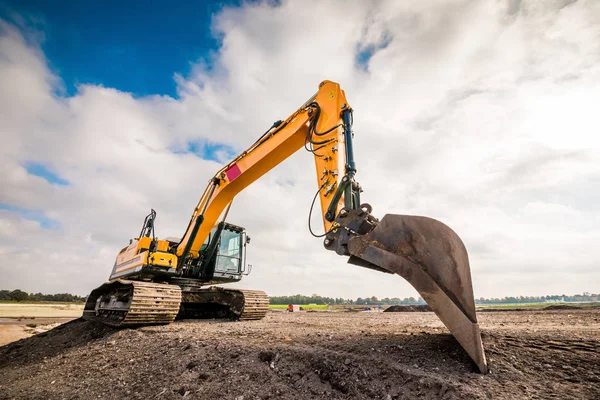 Big Excavator Construction Site — Stock Photo, Image