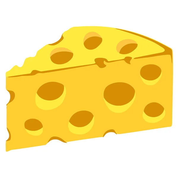 Τυρί Κίτρινο Τροφίμων Γαλακτοκομικά Εικονογράφηση Τρίγωνο — Φωτογραφία Αρχείου