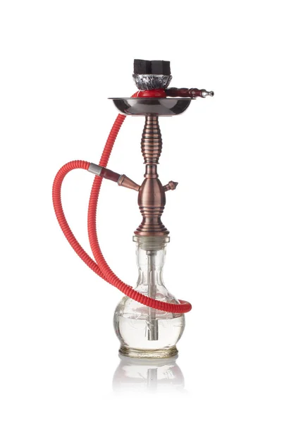 Turecki Hookah Shisha Izolowany Białym Tle — Zdjęcie stockowe