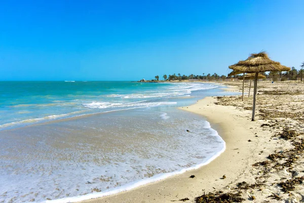 Vista Las Playas Zona Turística Costa Mediterránea Djerba Túnez —  Fotos de Stock