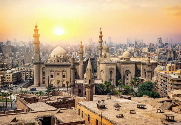 Vista Mesquita Sultão Hassan Cairo — Fotografia de Stock