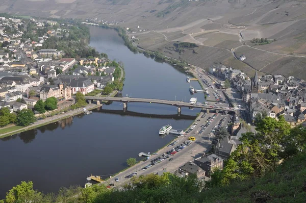 Мозель Річка Яка Протікає Через Францію Люксембург Німеччину — стокове фото