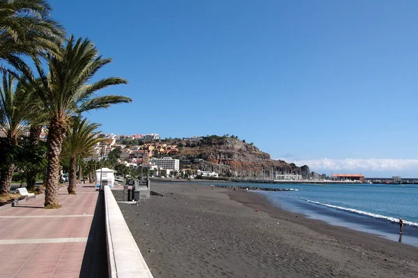 Strandboulevard Van San Sebastian Gomera Goed Onderhouden — Stockfoto