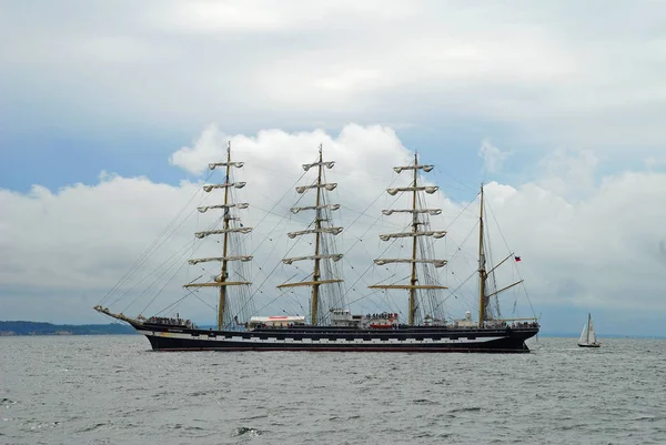 Vacker Utsikt Över Segelfartyg — Stockfoto