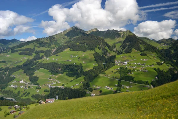 Vue Panoramique Sur Paysage Village Atmosphérique — Photo