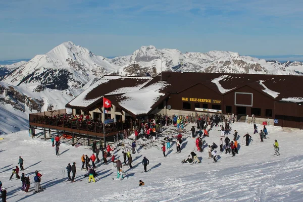 Portes Soleil Lyžařská Oblast — Stock fotografie