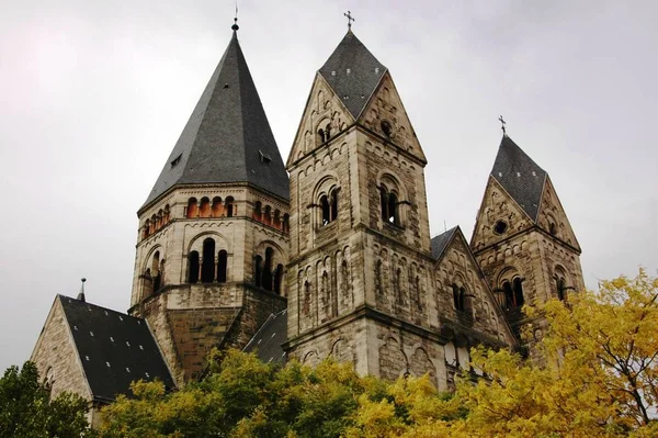 Neuf Templo Metz Kaiser Wilhelm Trató Presentar Regla Alemana Lorraine — Foto de Stock