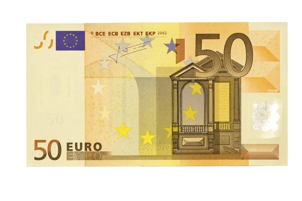 Eurós Bankjegy Előlapja — Stock Fotó