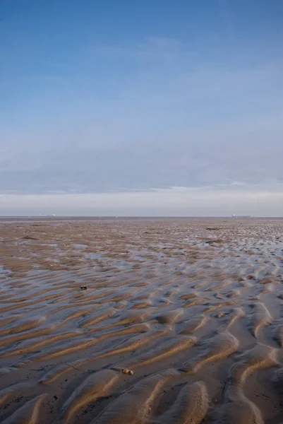 Das Bild Zeigt Das Wattenmeer Der Nordsee — Stockfoto