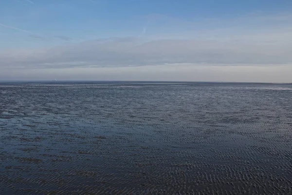 Вадденське Море Небо Хмари — стокове фото