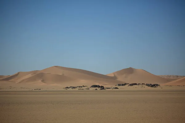 Vue Panoramique Des Dunes Mise Point Sélective — Photo