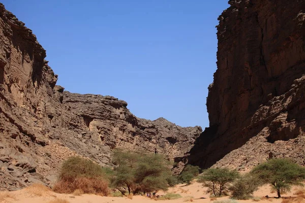 Vista Panorâmica Natureza Deserto Saara — Fotografia de Stock