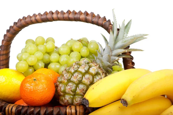 Stilleven Met Vers Smakelijk Fruit Sluiten — Stockfoto