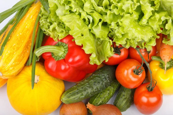 Abstract Background Fresh Vegetables White Background — Stock Photo, Image