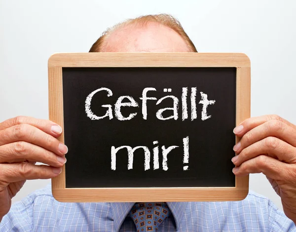 Mann Hält Tafel Mit Text Gesundheit — Stockfoto