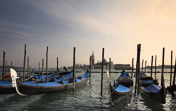 Venice Gondolas 로맨스 — 스톡 사진